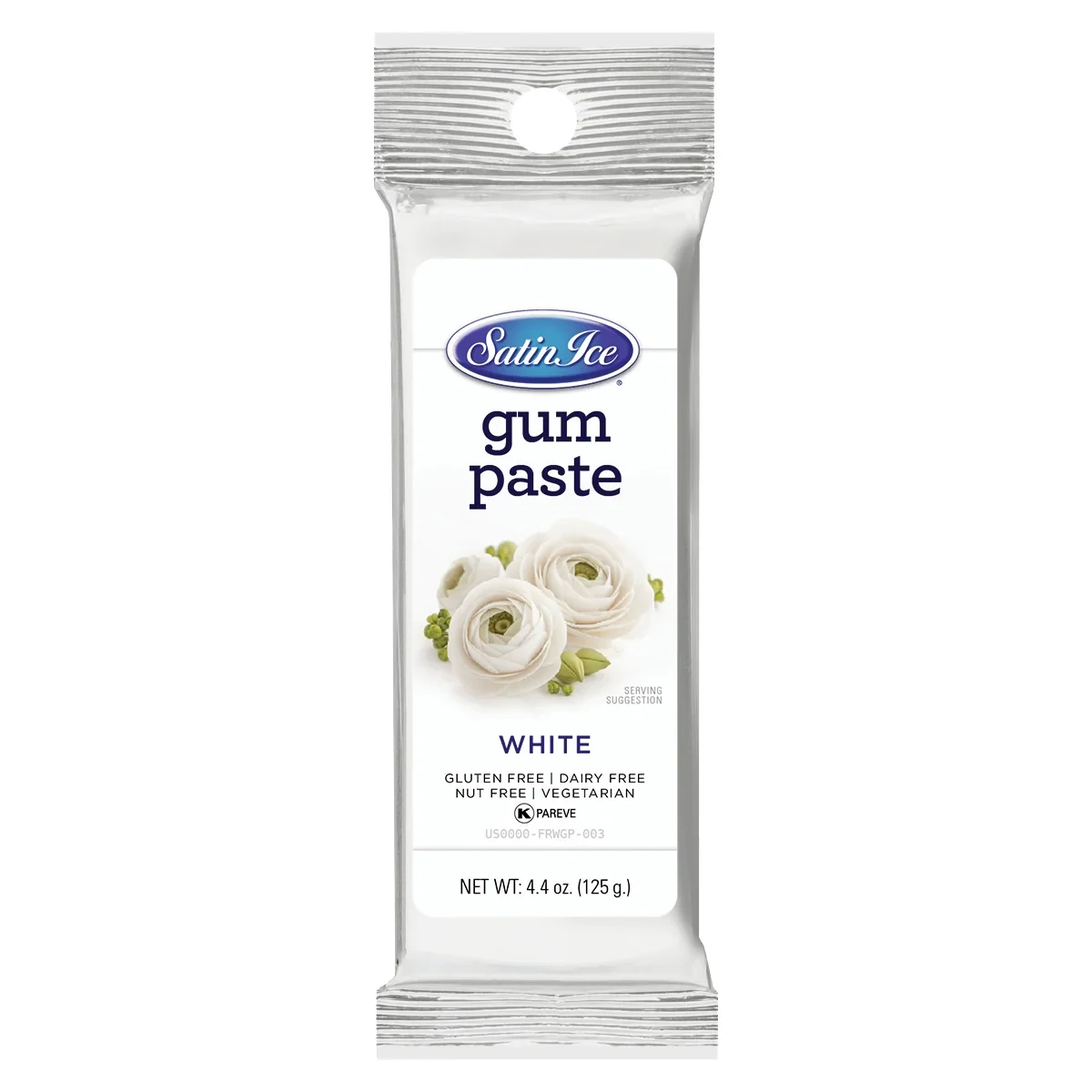Satin Ice Gum Paste White 4.4 oz