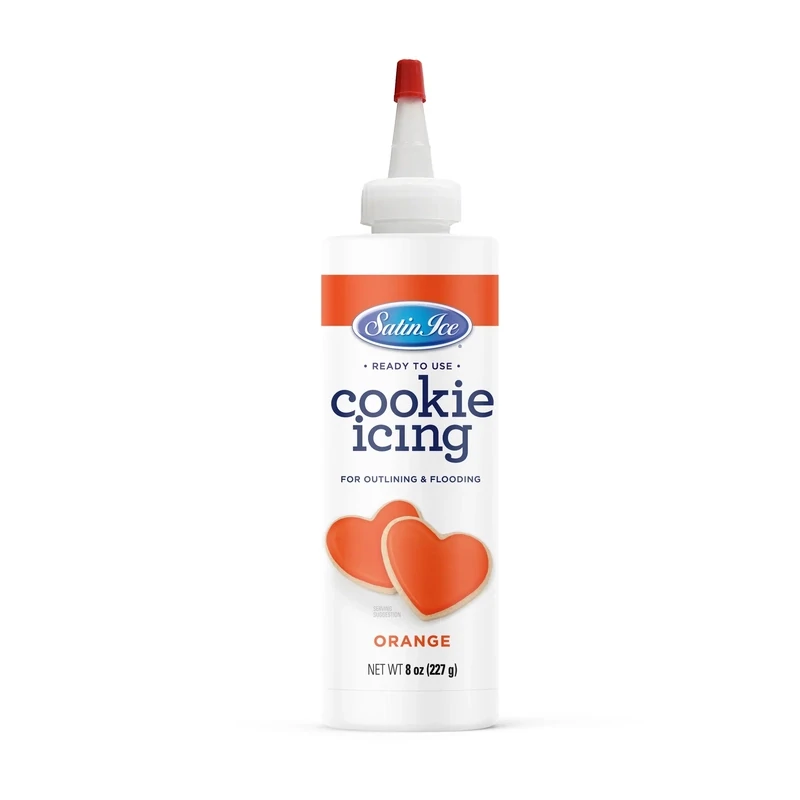 Satin Ice Orange Cookie Icing - 8oz