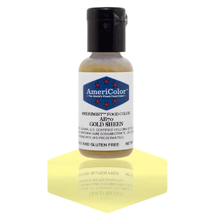 Americolor Airbrush Food Color Gold Sheen .65oz
