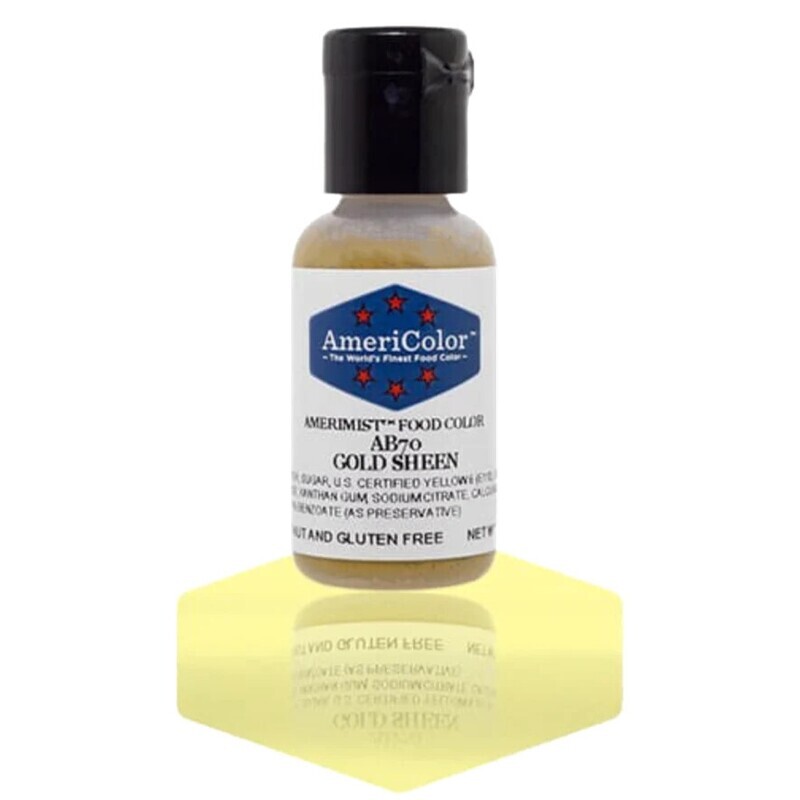 Americolor Airbrush Food Color Gold Sheen .65oz