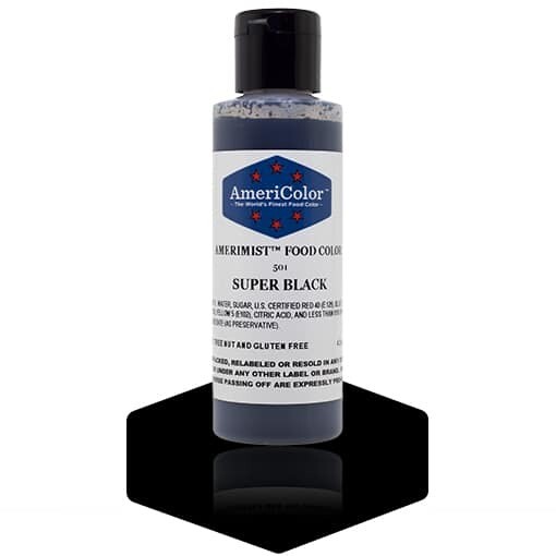 Americolor Airbrush Food Color Super Black 4.5oz