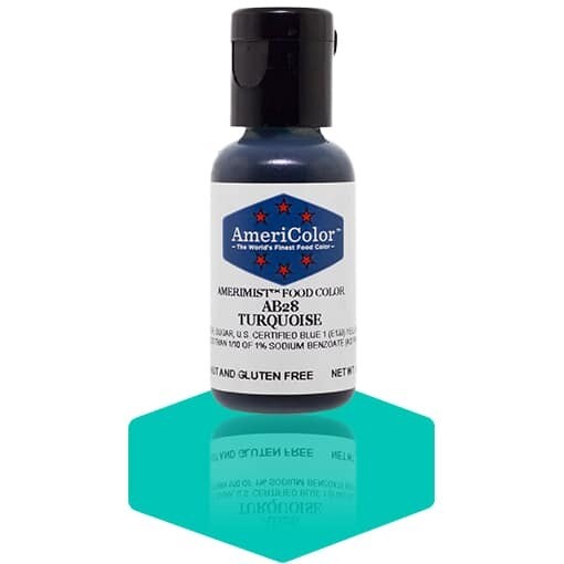 Americolor Airbrush Food Color Turquoise .65oz