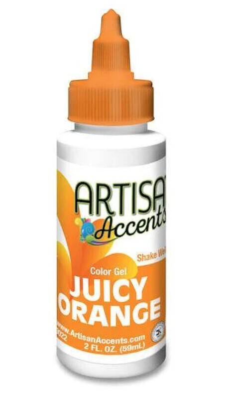 Artisan Gel Food Color Juicy Orange 2oz (DISCOUNTED ITEM)