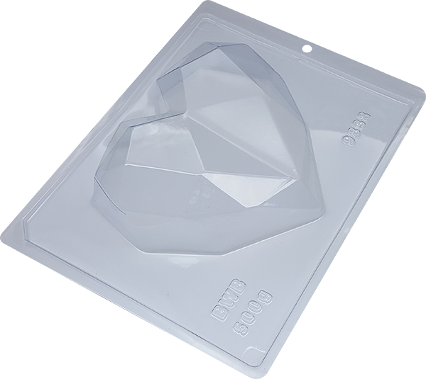 BWB Geometric Heart 3 Part Mold
