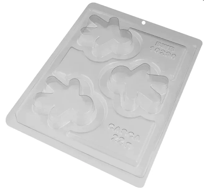 BWB Gingerbread 3 Cavities 3 Part Mold