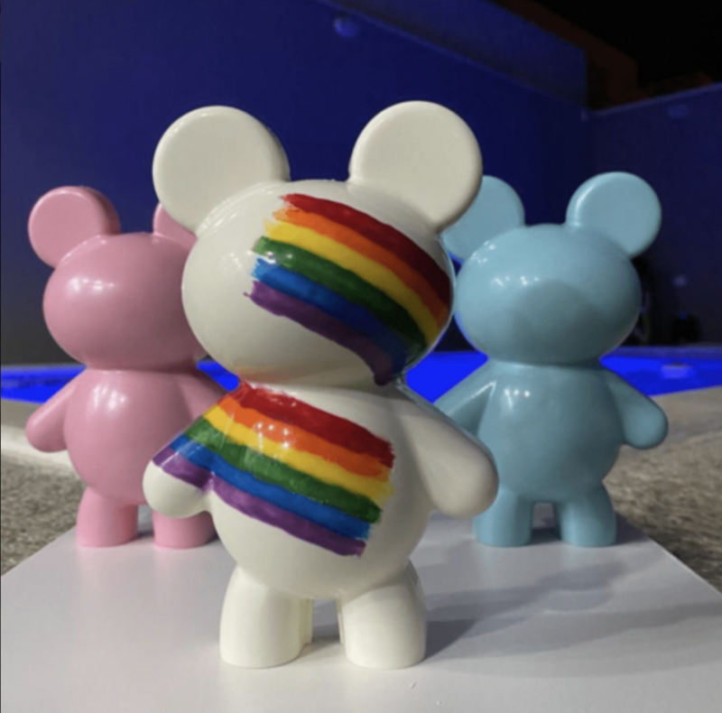 BWB Teddy Bear 4 Cavities 3 Part Mold