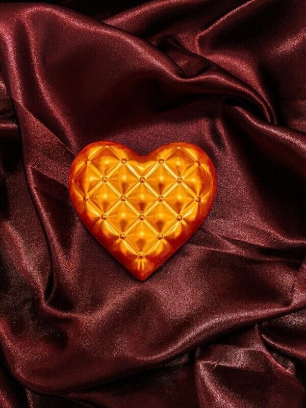 BWB Heart W/Design 3 Part Mold
