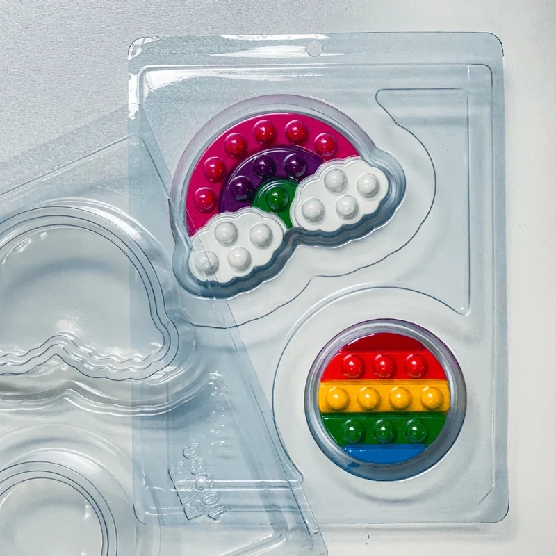 BWB Pop It Rainbow 3 Part Mold
