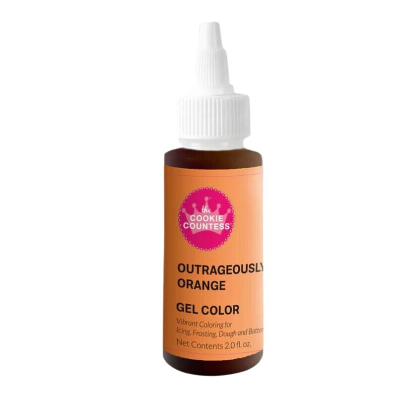 Cookie Countess Gel Color Outrageously Orange 2oz