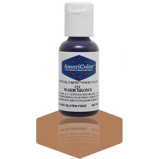 Americolor Gel Food Color Warm Brown .75oz