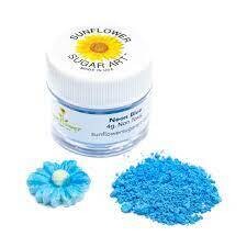 Sunflower Sugar Art Neon Blue Matte Petal Dust  4gr