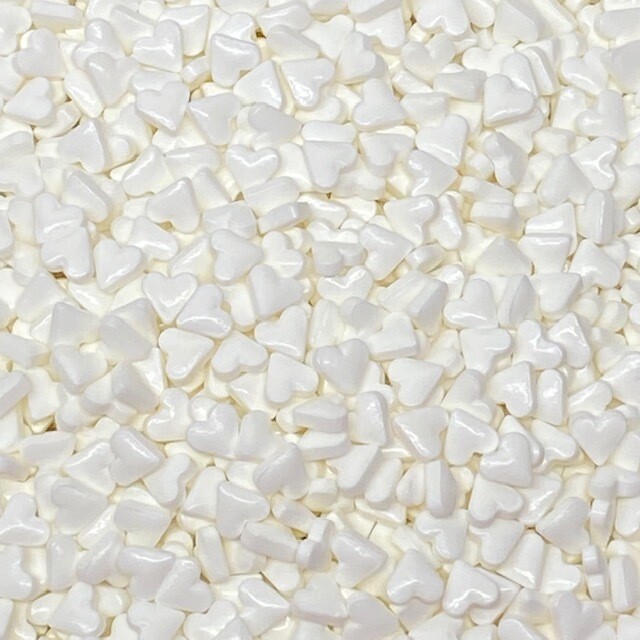 GD White Heart Shaped Candy 1.5 oz.