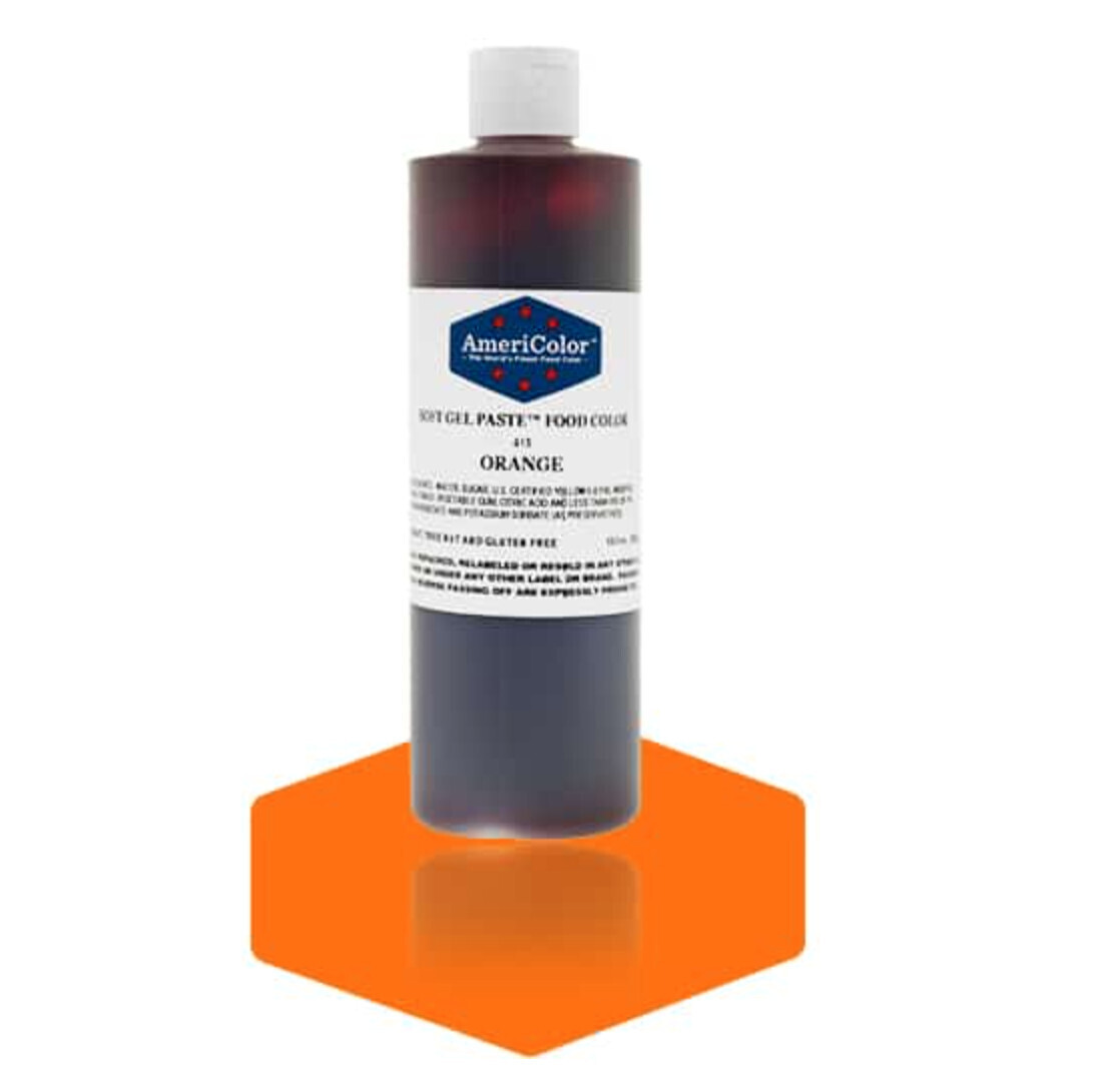Americolor Soft Gel Food Color Orange 13.5oz