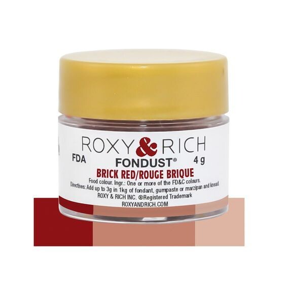R &amp; R Fondust Brick Red 4g