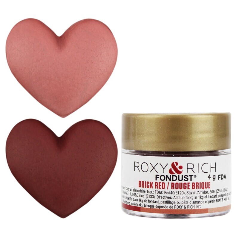 R &amp; R Fondust Brick Red 4g