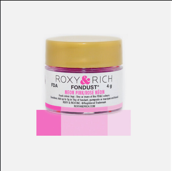 R &amp; R Fondust  Neon Pink 4g