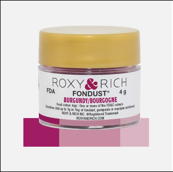 R &amp; R Fondust Burgundy 4g
