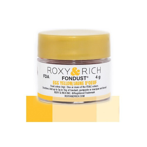 R &amp; R Fondust Egg Yellow 4g