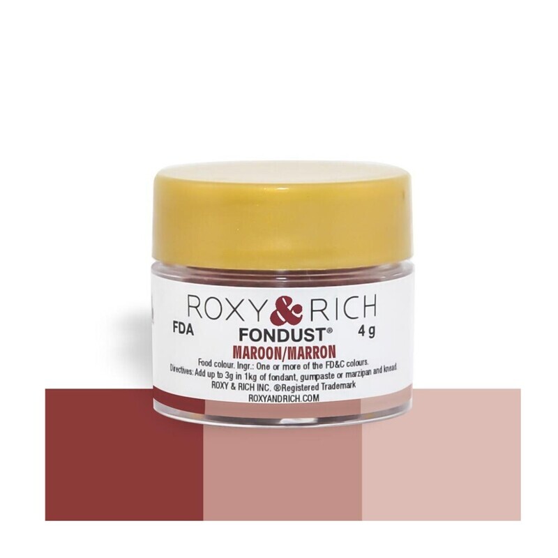 R &amp; R Fondust Maroon 4g