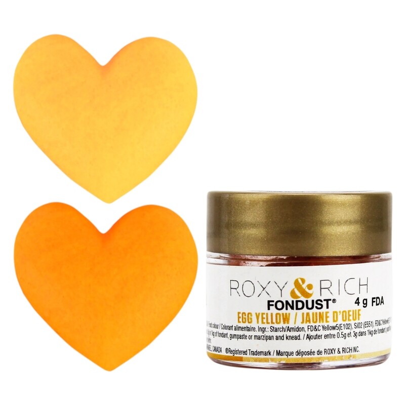 R &amp; R Fondust Egg Yellow 4g
