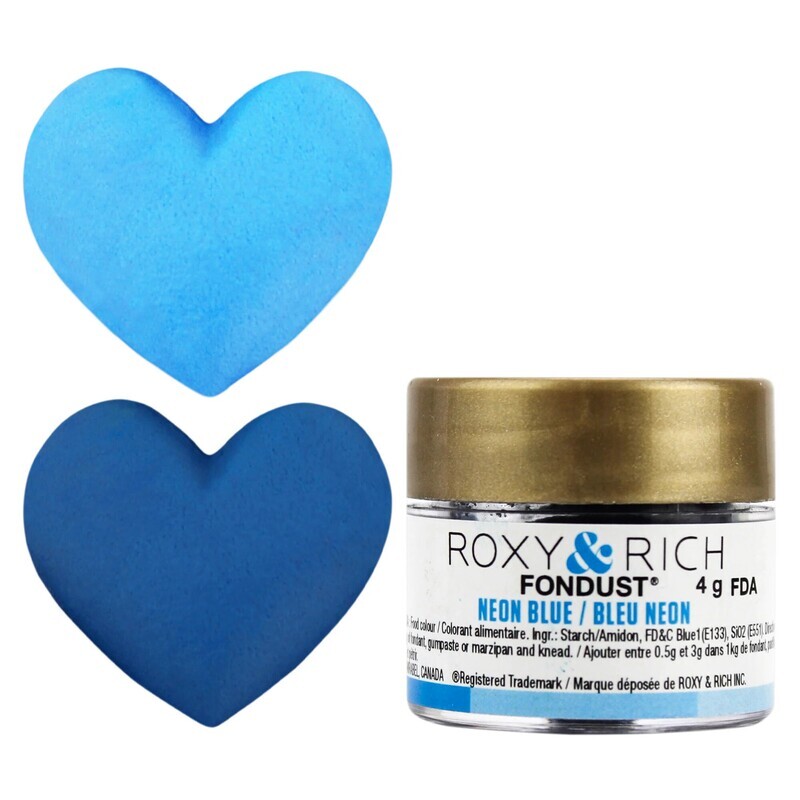 R &amp; R Fondust Neon Blue 4g
