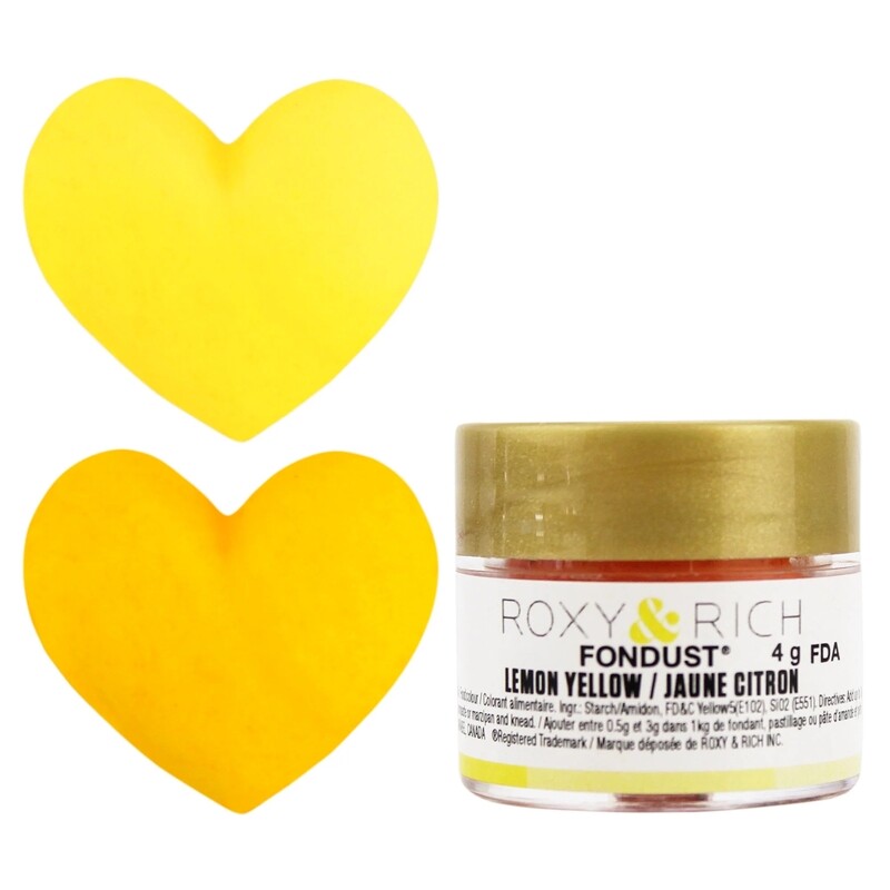R &amp; R Fondust Lemon Yellow 4g