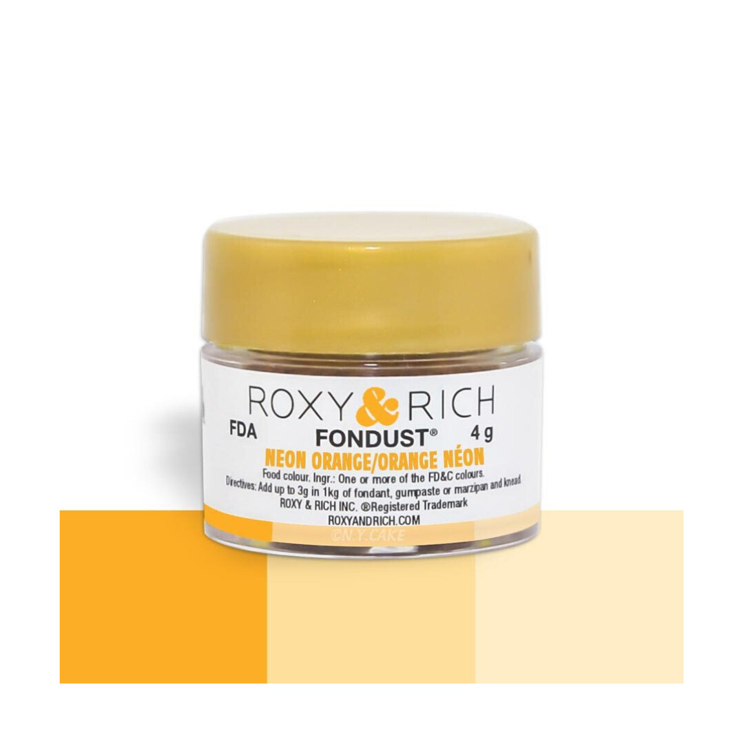 R &amp; R Fondust Neon Orange 4g
