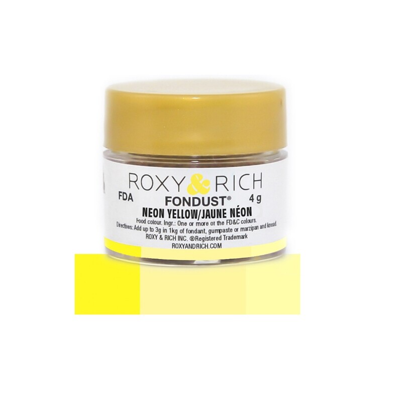 R &amp; R Fondust Neon Yellow 4g