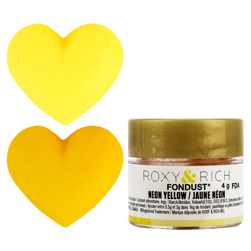 R &amp; R Fondust Neon Yellow 4g