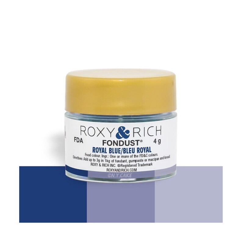 R &amp; R Fondust Royal Blue 4g