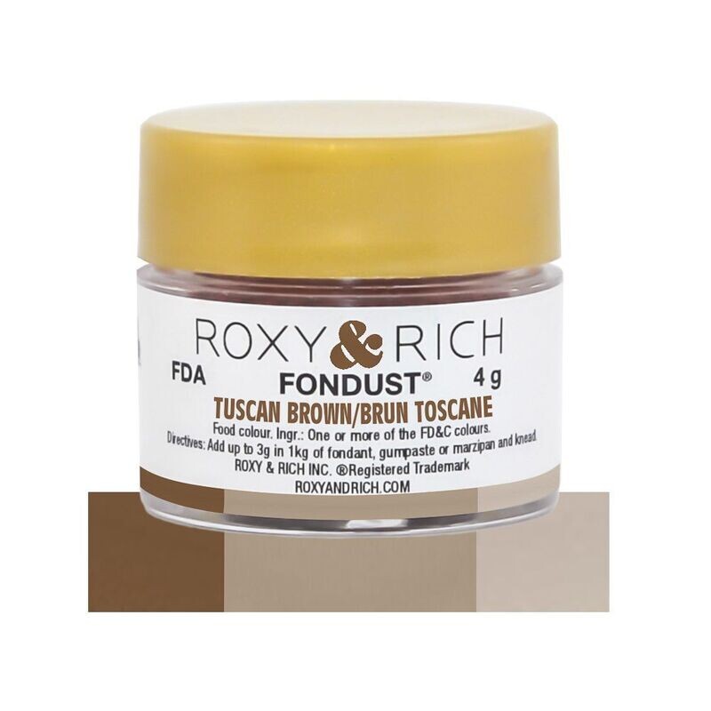 R &amp; R Fondust Tuscan Brown 4g