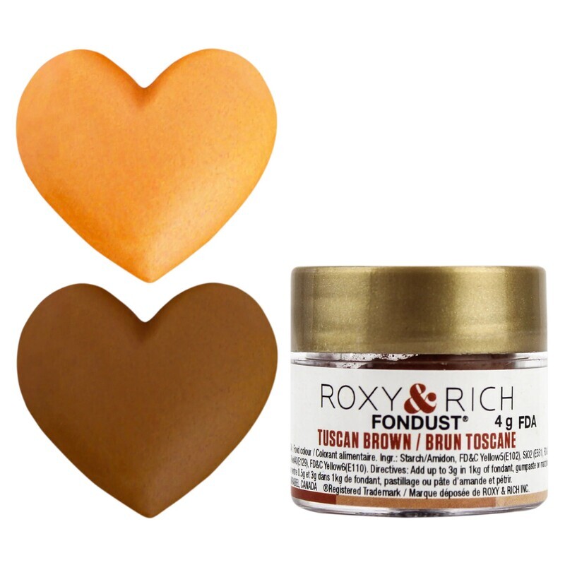 R &amp; R Fondust Tuscan Brown 4g