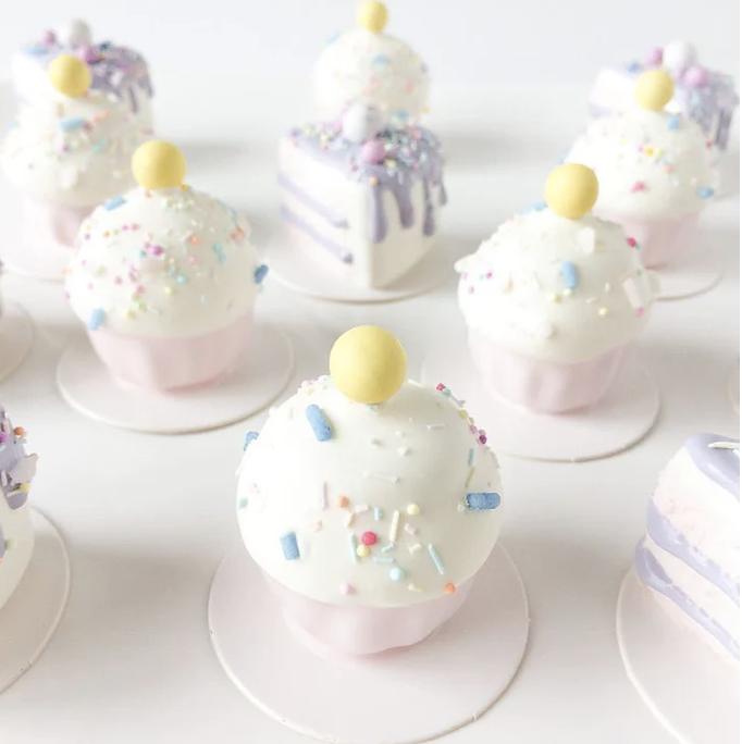 My Little Cake Pop Boards Silver (50pcs)