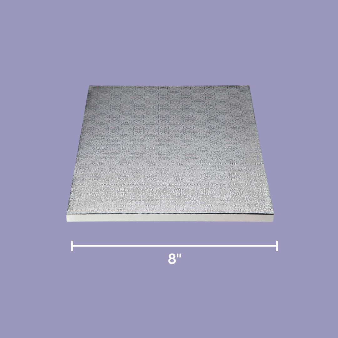 Drum Silver 8&quot; Square