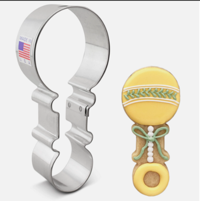 AC Cookie Cutter Baby Rattle
