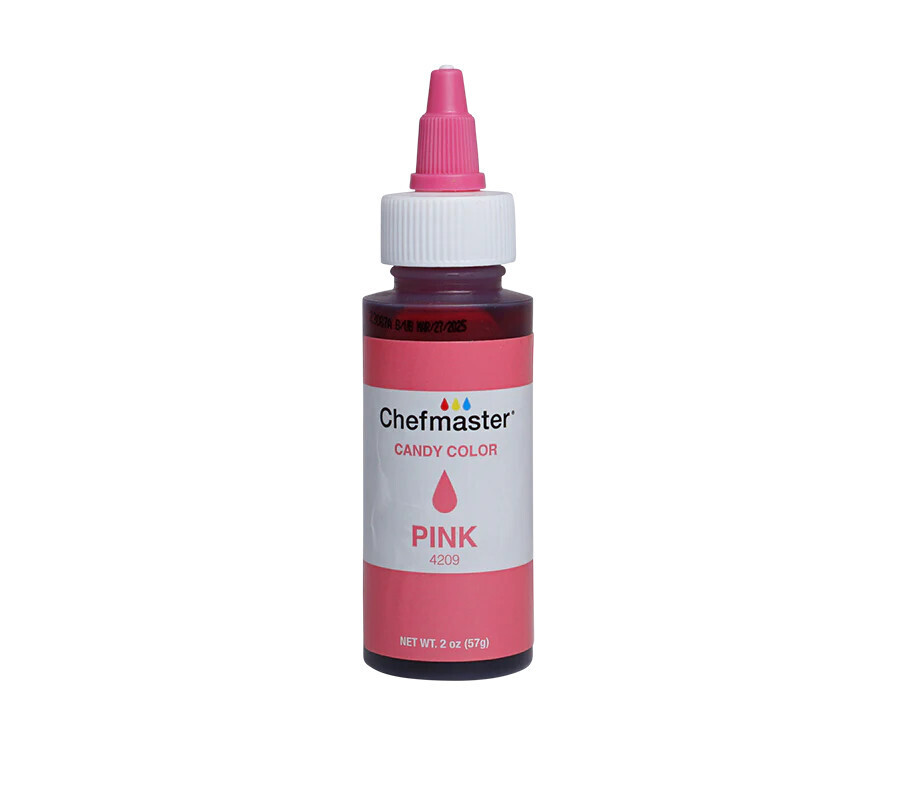 Chefmaster Candy Color Pink 2oz