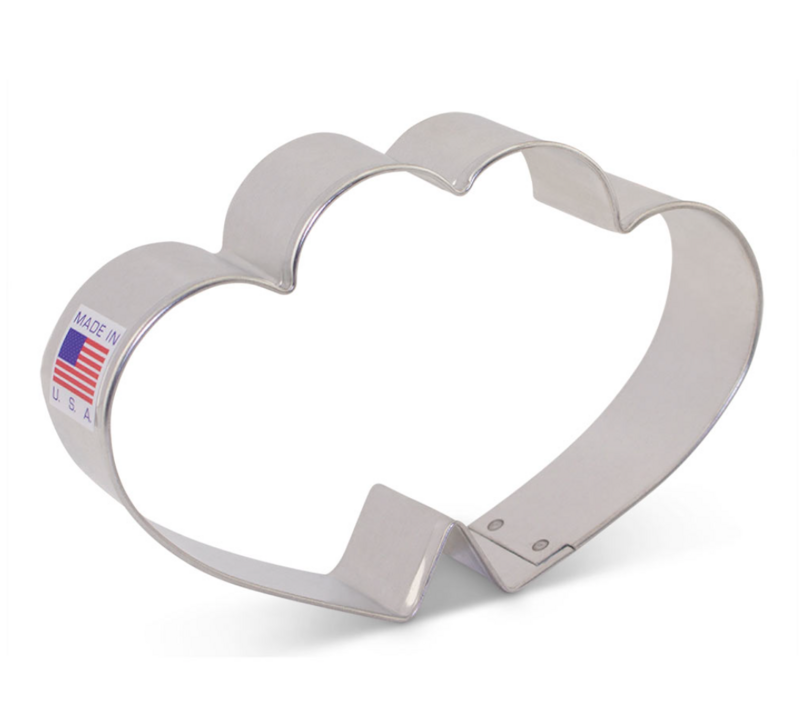 AC Cookie Cutter Double Heart
