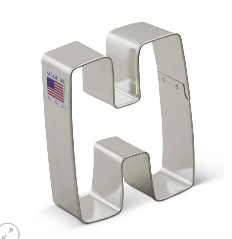 AC Cookie Cutter Letter H