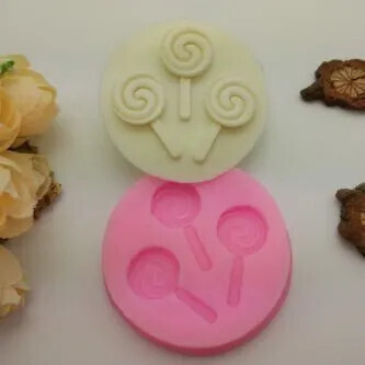 Silicone Mold Lollipop 3 Cavities