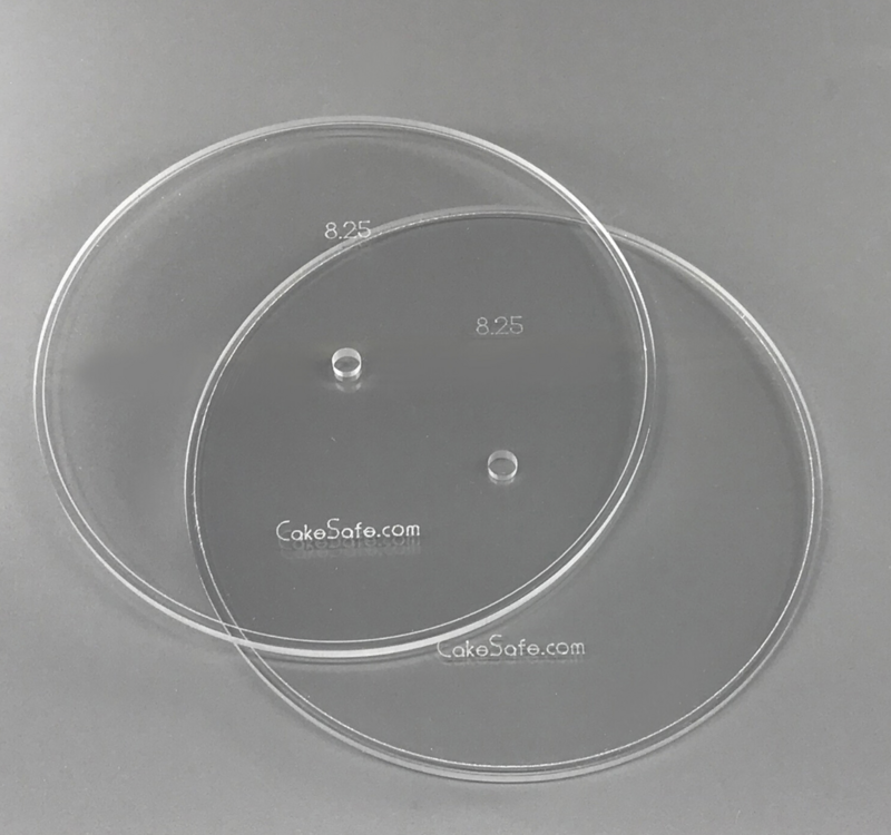 Cake Safe Acrylic Disks 7”-.5&quot; Round