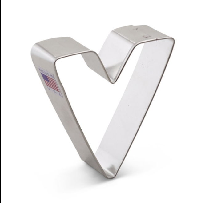AC Cookie Cutter Letter V