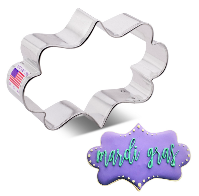 AC Cookie Cutter Long Fancy Plaque