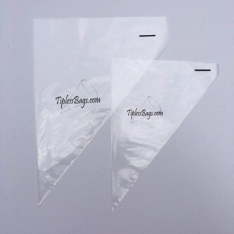 GD Tipless Piping Bags 11.5&quot; Smooth 100ct 55 Microns