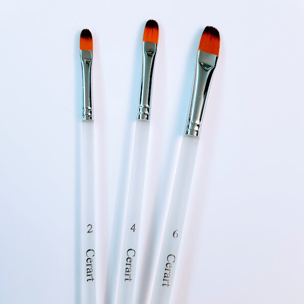Cerart Cat Language  Brush Set 3 Pcs n 2-4-6