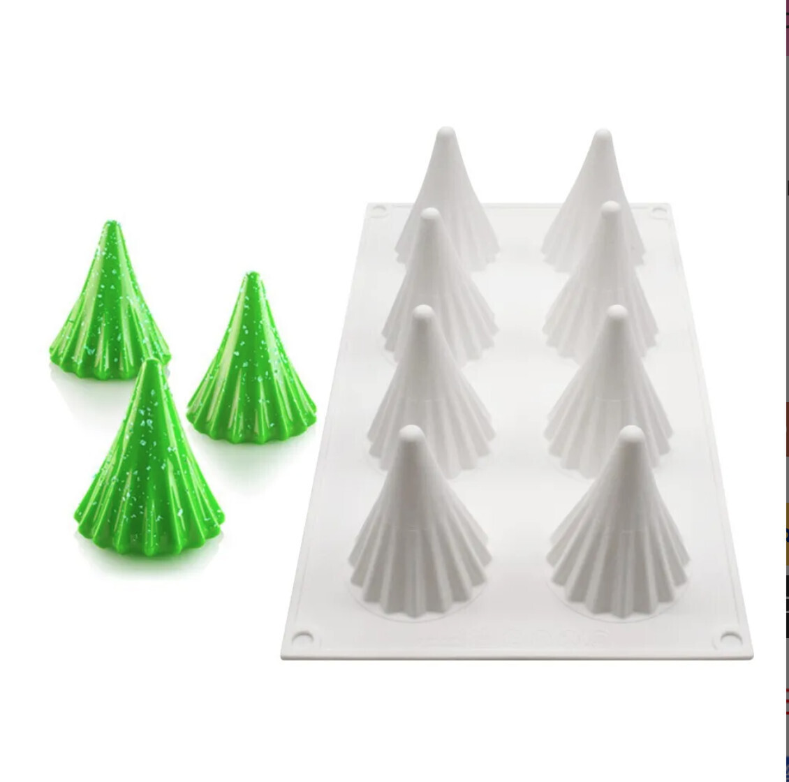 8 Cavities Abstract Christmas Tree