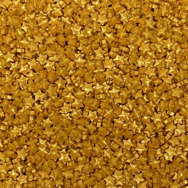 GD Shaped Thick Metallic Gold Star 4 oz.