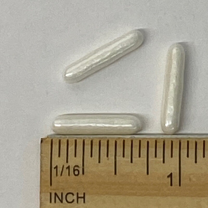 GD White Pearl Dragees Rods 2.5 oz.
