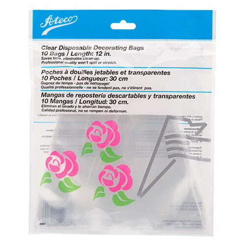 Ateco Soft Disposable Decorating Bag 12&quot; 10 ct