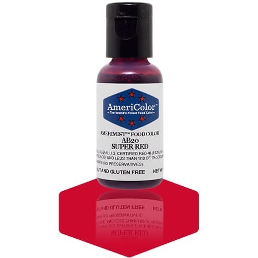 Americolor Airbrush Food Color Super Red  .65oz