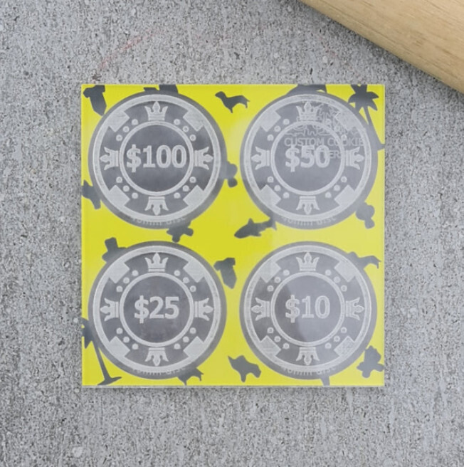 CCC Dollar Amount Poker Chips Mini Debosser